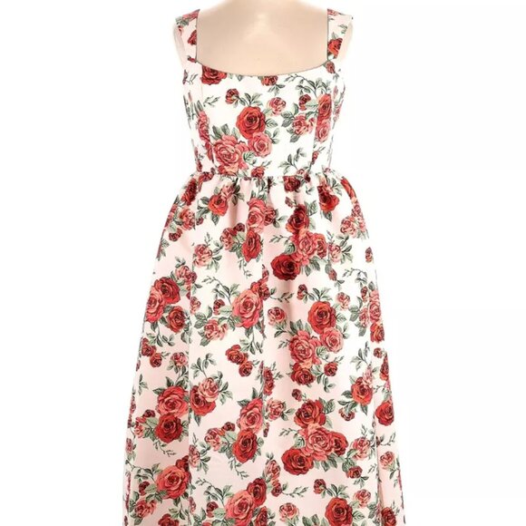 NWOT ANTHROPOLOGIE SACHIN & BABI TAFFETA SQUARE-NECK "BLAINE" DRESS - 6 - Picture 7 of 10